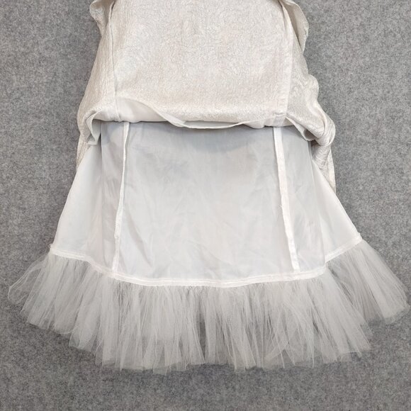 Jessica McClintock Gunne Sax Dress Juniors Sz 7 Prom Petticoat Strapless Formal - Picture 6 of 15